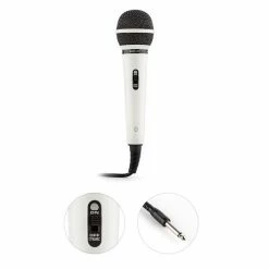 OneConcept Multimedia [second Choix] BTF11 Micro Dynamique -Audio-et-HiFi Soldes 10003650 yy 0003 detail auna CD 202WH weisses Sprach und Gesangsmikrofon