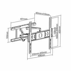 Auna Bras De Fixation TV LED & LCD LDA03-446 Bras Pivotant - Support Mural 11 Auna Bras De Fixation TV LED & LCD LDA03-446 Bras Pivotant - Support Mural -Audio-et-HiFi Soldes 10005407 yy 0007 titel schema schwenkarm wandhalter auna lcd 503a