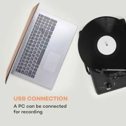 Auna Multimedia [second Choix] Peggy Sue Platine Vinyle Rétro -Audio-et-HiFi Soldes 10027037 uk 0003 logo auna Peggy Sue Retro Plattenspieler LP USB schwarz 1