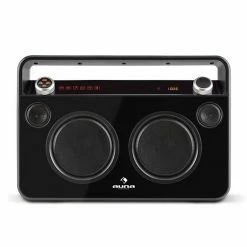 Auna Multimedia [second Choix] Bebop Ghettoblaster -Audio-et-HiFi Soldes 10028659 yy 0004 front 02 Auna Bebop Ghettoblaster USB BT AUX schwarz 1