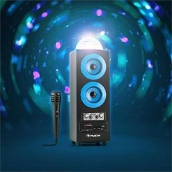 Auna Multimedia [second Choix] DiscoStar Blue Enceinte Bluetooth -Audio-et-HiFi Soldes 10028848 yy 0003 ambient auna DiscoStar Blue Bluetooth Lautsprecher reedit v2