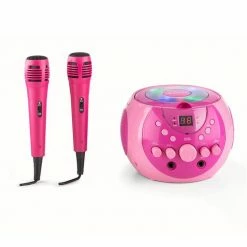 Auna Multimedia [second Choix] SingSing Chaîne Karaoké -Audio-et-HiFi Soldes 10029921 yy 0006 front auna SingSing Karaoke Player pink reedit