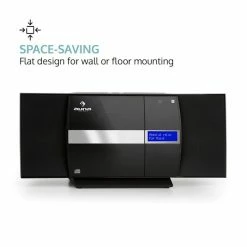 Auna Multimedia [second Choix] Chaîne Stéréo Verticale V-20 DAB -Audio-et-HiFi Soldes 10029926 0004 logo auna V20 DAB Vertikal Stereoanlage schwarz reedit