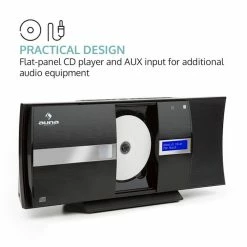 Auna Multimedia [second Choix] Chaîne Stéréo Verticale V-20 DAB -Audio-et-HiFi Soldes 10029926 0006 logo auna V20 DAB Vertikal Stereoanlage schwarz reedit