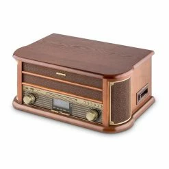 Auna Multimedia Chaîne Stéréo Rétro Belle Epoque 1908 DAB 9 Auna Multimedia Chaîne Stéréo Rétro Belle Epoque 1908 DAB -Audio-et-HiFi Soldes 10029995 yy 0004 titel auna Retro Microanlage reedit