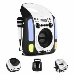 Auna Multimedia [second Choix] Kara Illumina Chaîne Karaoké -Audio-et-HiFi Soldes 10030550 0003 Detail auna Kara Illumina Karaokmaschine LED CD schwarz