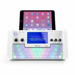 Auna Multimedia [second Choix] DiscoFever LED Chaîne Karaoké -Audio-et-HiFi Soldes 10030798 yy 0003 detail auna DiscoFever LED Bluetooth Karaokeanlage weiss 2