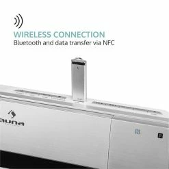 Auna Multimedia [second Choix] Chaîne Stéréo Verticale V-20 DAB -Audio-et-HiFi Soldes 10031466 0006 logo auna V20 DAB Vertikal Stereoanlage silber weiss reedit