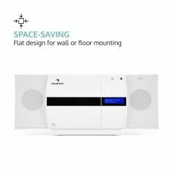 Auna Multimedia [second Choix] Chaîne Stéréo Verticale V-20 DAB -Audio-et-HiFi Soldes 10031467 0004 logo auna V20 DAB Vertikal Stereoanlage weiss reedit