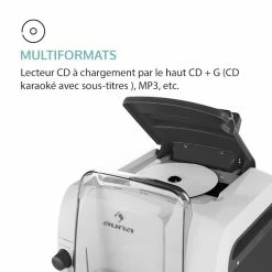 Auna Multimedia Kara Liquida BT Chaîne Karaoké - Blanc/gris -Audio-et-HiFi Soldes 10031560 fr 0005 logo