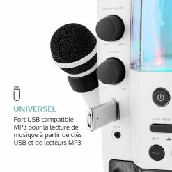 Auna Multimedia Kara Liquida BT Chaîne Karaoké - Blanc/gris -Audio-et-HiFi Soldes 10031560 fr 0006 logo