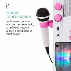 Auna Multimedia Kara Liquida BT Chaîne Karaoké - Blanc/rose -Audio-et-HiFi Soldes 10031561 fr 0007 logo