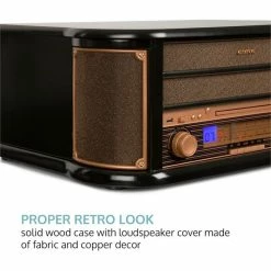 Auna Multimedia Belle Epoque 1908 Chaîne Stéréo Rétro -Audio-et-HiFi Soldes 10031957 yy 0007 logo auna Belle Epoque 1908 Retro Stereoanlage