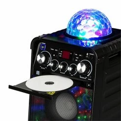 Auna Multimedia Rockstage LED Chaîne Karaoké -noir -Audio-et-HiFi Soldes 10032179 yy 0004 detail auna Rockstar LED Karaokeanlage schwarz
