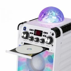 Auna Multimedia Rockstage LED Chaîne Karaoké -blanc -Audio-et-HiFi Soldes 10032180 yy 0004 detail auna Rockstar LED Karaokeanlage weiss