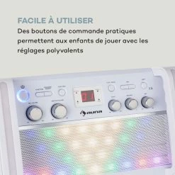 Auna Multimedia DiscoFever Chaîne Karaoké 2.0 BT -Audio-et-HiFi Soldes 10032757 fr 0006 logo