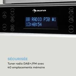 Auna Radios Encastrables & Radios De Cuisine KR-140 Bluetooth Radio De Cuisine DAB+ -Audio-et-HiFi Soldes 10032852 fr 0005 logo