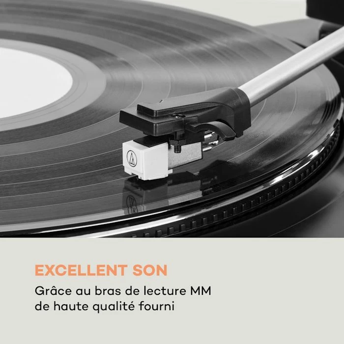 Auna Multimedia Fullmatic Platine Vinyle 7 Auna Multimedia Fullmatic Platine Vinyle – Image 5