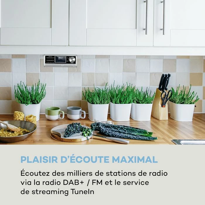 Auna Radios Encastrables & Radios De Cuisine Intelligence DAB+ Radio De Cuisine 4 Auna Radios Encastrables & Radios De Cuisine Intelligence DAB+ Radio De Cuisine – Image 2