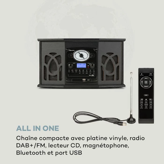 Auna Multimedia NR-620 Chaîne Stéréo DAB 5 Auna Multimedia NR-620 Chaîne Stéréo DAB – Image 3