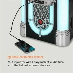 Auna Jukeboxes Kentucky Jukebox 13 Auna Jukeboxes Kentucky Jukebox -Audio-et-HiFi Soldes 10033772 yy 0006 logo auna Kentucky Jukebox weiss reedit