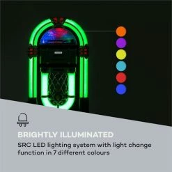 Auna Jukeboxes Graceland DAB Jukebox -Audio-et-HiFi Soldes 10033773 yy 0006 logo auna Graceland DAB Jukebox Holzoptik