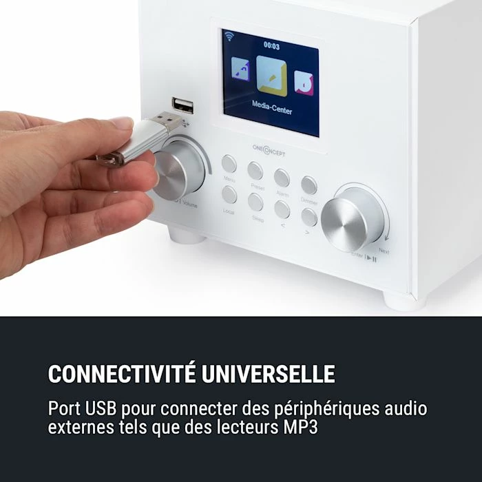 OneConcept Radios Internet Wifi Streamo Cube Radio Internet 5 OneConcept Radios Internet Wifi Streamo Cube Radio Internet – Image 3