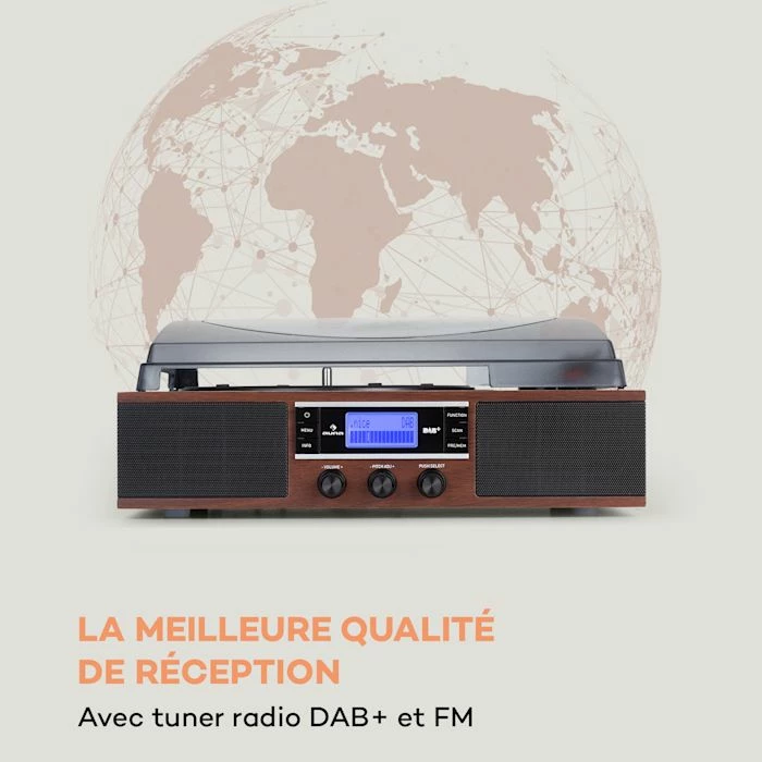 Auna Multimedia TT-138 DAB Platine Vinyle 4 Auna Multimedia TT-138 DAB Platine Vinyle – Image 2