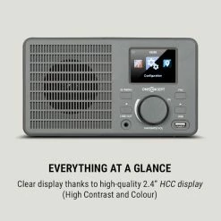 OneConcept Radios Internet Wifi TuneUp Radio Internet -Audio-et-HiFi Soldes 10034902 uk 0003 logo oneConcept TuneUp Internetradio dunkelgrau