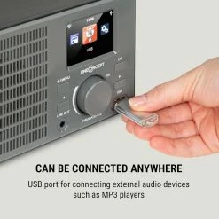 OneConcept Radios Internet Wifi TuneUp Radio Internet -Audio-et-HiFi Soldes 10034902 uk 0005 logo oneConcept TuneUp Internetradio dunkelgrau