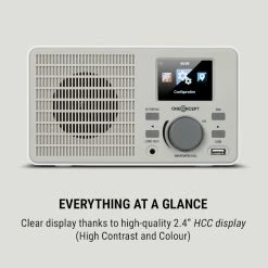 OneConcept Radios Internet Wifi TuneUp Radio Internet -Audio-et-HiFi Soldes 10034903 uk 0003 logo oneConcept TuneUp Internetradio weiss