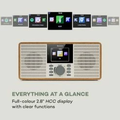 Auna Radios Internet Wifi IR-260 Radio Internet -Audio-et-HiFi Soldes 10034908 uk 0006 logo auna IR 260 Internetradio holz