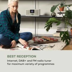 Audio-et-HiFi Soldes -Audio-et-HiFi Soldes 10034909 uk 0002 logo auna IR 260 Internetradio weiss