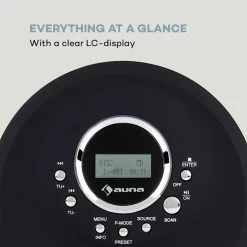 Auna Lecteurs CD & MP3 CDC 200 DAB+ Discman -Audio-et-HiFi Soldes 10035248 uk 0005 logo auna CDC 200 DAB Discman schwarz