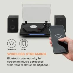 Auna Multimedia TT-Play PLUS Platine Vinyle -Audio-et-HiFi Soldes 10035273 uk 0004 logo auna TT Play PLUS Plattenspieler schwarz