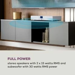 Auna Barres De Son & Projecteurs De Son Stealth Base Connect Base Audio -Audio-et-HiFi Soldes 10035308 uk 0004 logo auna Stealth Base Connect Soundbase weiss