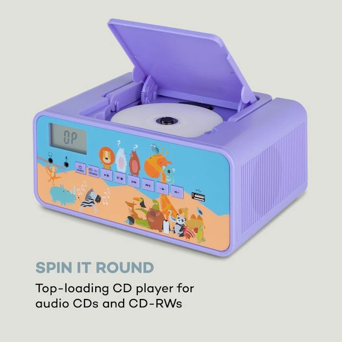 Auna Lecteurs CD & MP3 Kidsbox Zoo CD Boombox 5 Auna Lecteurs CD & MP3 Kidsbox Zoo CD Boombox – Image 3