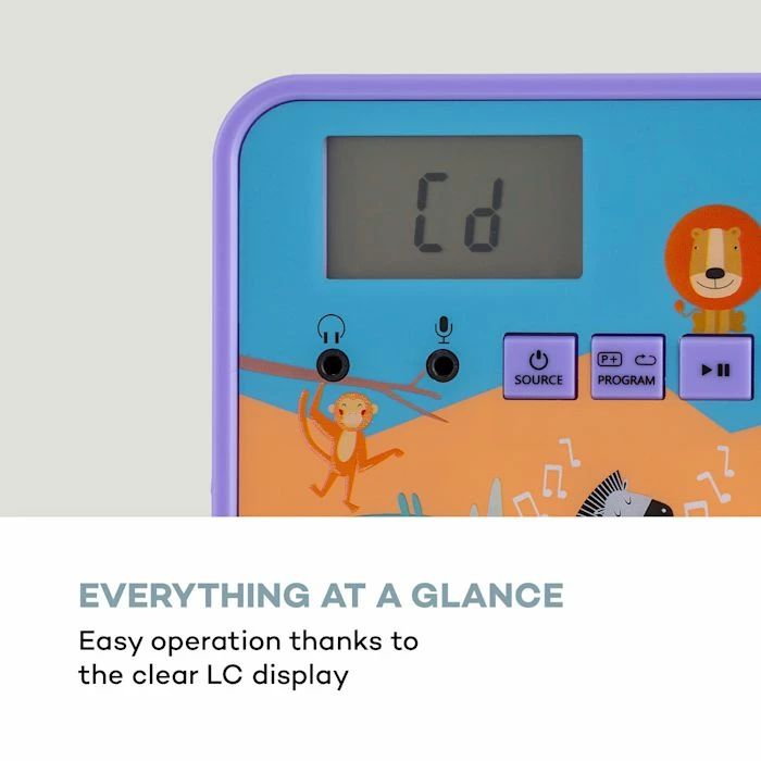 Auna Lecteurs CD & MP3 Kidsbox Zoo CD Boombox 8 Auna Lecteurs CD & MP3 Kidsbox Zoo CD Boombox – Image 6