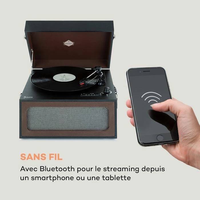 Auna Platines Retro Sarah Ann Platine Vinyle 6 Auna Platines Retro Sarah Ann Platine Vinyle – Image 4