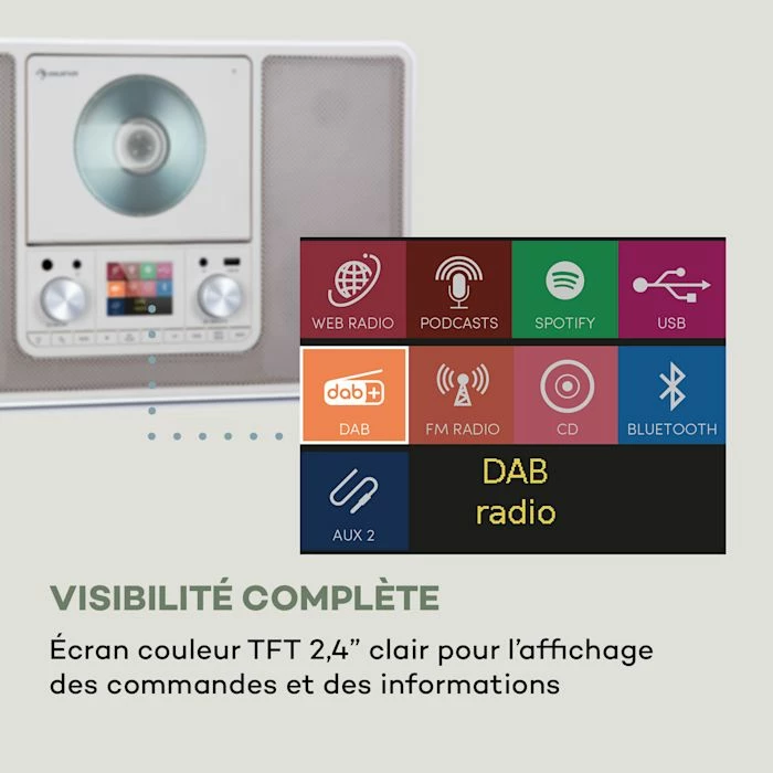 Auna Radios Numériques Scala VCD-IR Radio Internet 8 Auna Radios Numériques Scala VCD-IR Radio Internet – Image 6