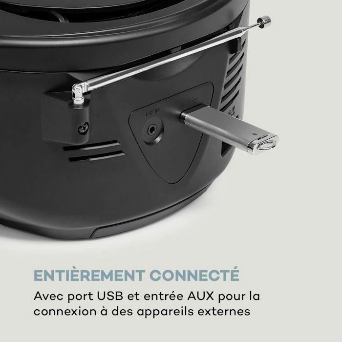 Auna Lecteurs CD & MP3 Harper CD Boombox 6 Auna Lecteurs CD & MP3 Harper CD Boombox – Image 4