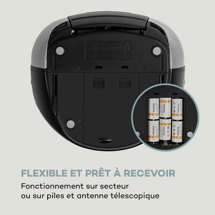 Auna Lecteurs CD & MP3 Harper CD Boombox 8 Auna Lecteurs CD & MP3 Harper CD Boombox – Image 6