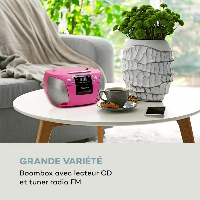 Auna Lecteurs CD & MP3 Harper CD Boombox 4 Auna Lecteurs CD & MP3 Harper CD Boombox – Image 2
