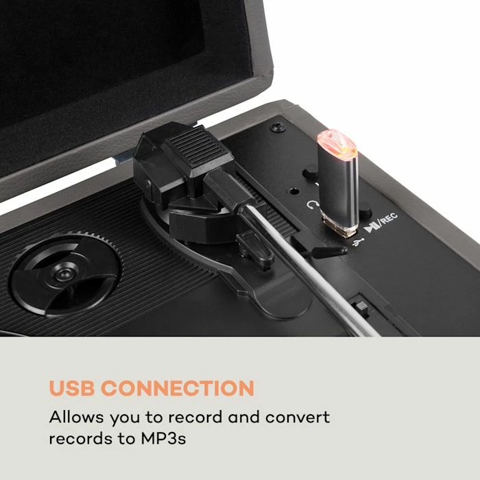 Auna Platines Retro Tourne-disque Peggy Sue BT 6 Auna Platines Retro Tourne-disque Peggy Sue BT – Image 4