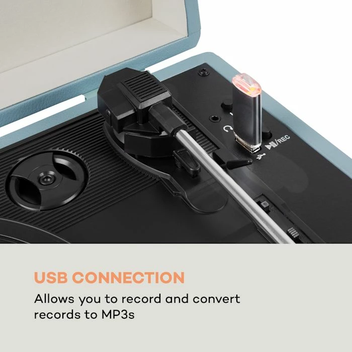 Auna Platines Retro Tourne-disque Peggy Sue BT 6 Auna Platines Retro Tourne-disque Peggy Sue BT – Image 4