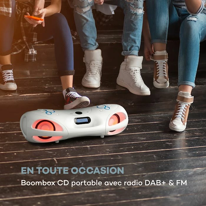 Auna Radios CD Boombox DAB Spacewoofer 4 Auna Radios CD Boombox DAB Spacewoofer – Image 2