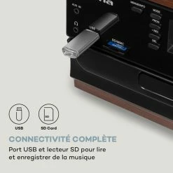 Auna Multimedia Chaîne Stéréo Rétro Oakland DAB Plus -Audio-et-HiFi Soldes 10038002 fr 0004 logo
