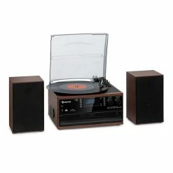 Auna Multimedia Chaîne Stéréo Rétro Oakland DAB Plus