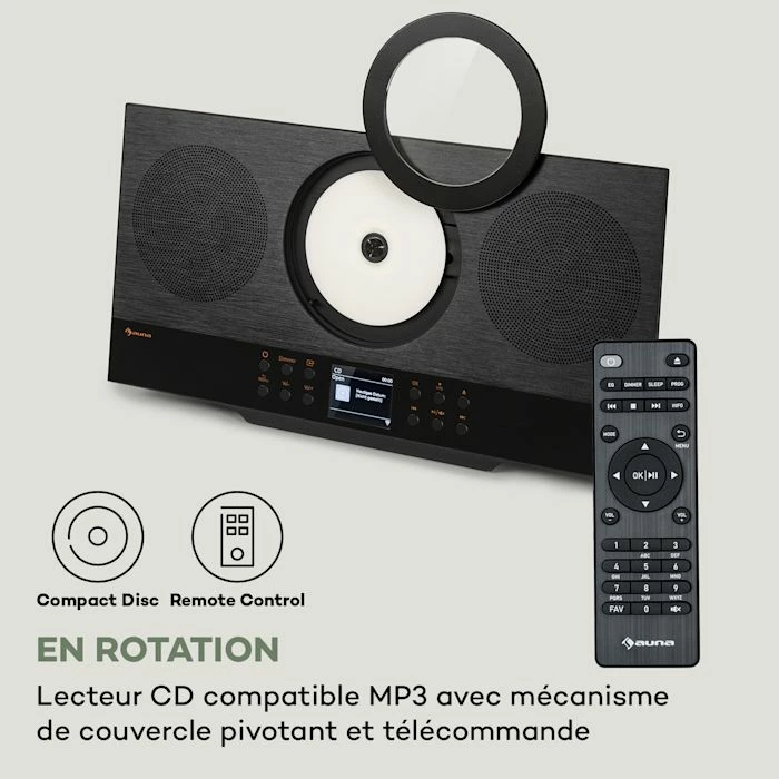 Auna Multimedia Silver Star Swing Chaîne Stéréo Verticale 5 Auna Multimedia Silver Star Swing Chaîne Stéréo Verticale – Image 3