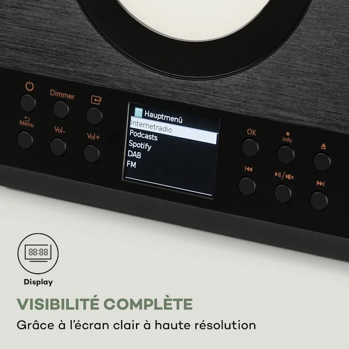 Auna Multimedia Silver Star Swing Chaîne Stéréo Verticale 8 Auna Multimedia Silver Star Swing Chaîne Stéréo Verticale – Image 6